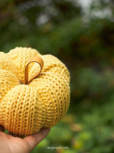 Load image into Gallery viewer, Tunisian Ribbed Pumpkin